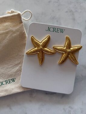 NEW! J.Crew Starfish Earrings